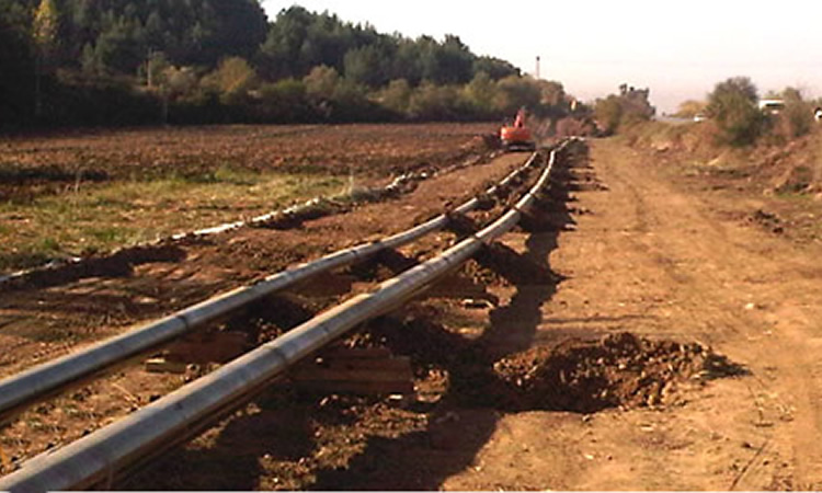 KARAYOLLARI 5.BÖLGE,OSMANİYE-NURDAĞI YOLU,KM: 11+000-13+200 İKİ ADET PARALEL NATO AKARYAKIT BORU HATTININ DEPLASE EDİLMESİ İNŞAATI